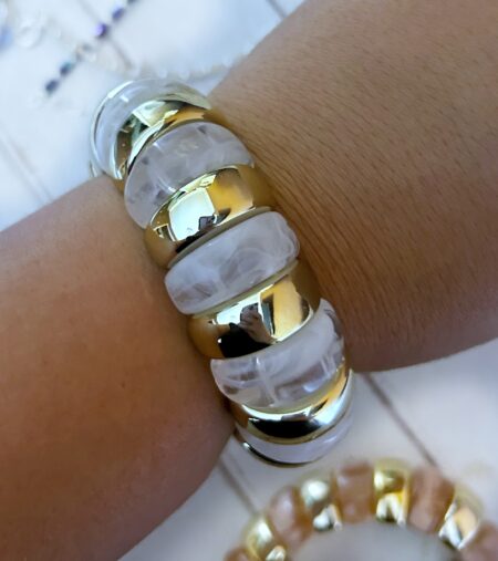 GOLD00044 PULSES TENDENCIAS ACRILICAS ELASTICA CREMA