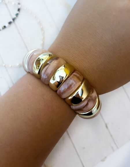 GOLD00045 PULSES TENDENCIAS ACRILICAS ELASTICA ROSA