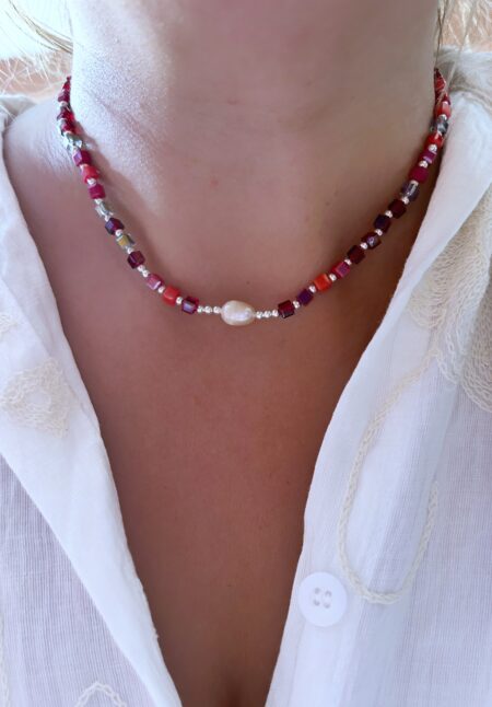 CONJPL000356 GARGANTILLA MIX ROJOS Y BORDO P900