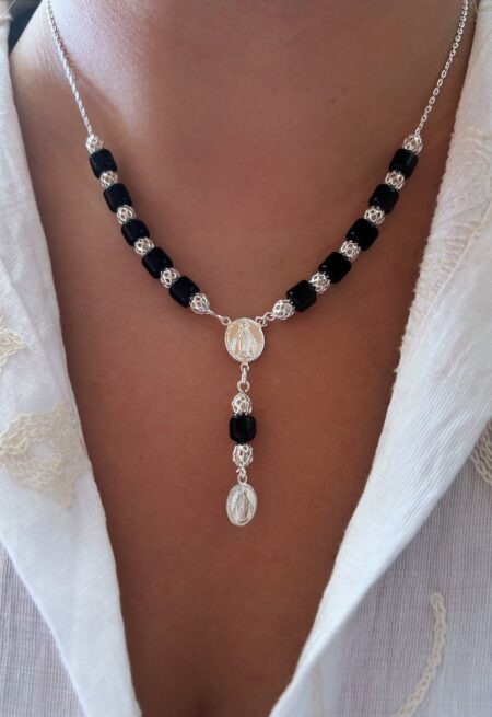 CONJPL000524 DENARIO BLACK MEDALLA MILAGROSA