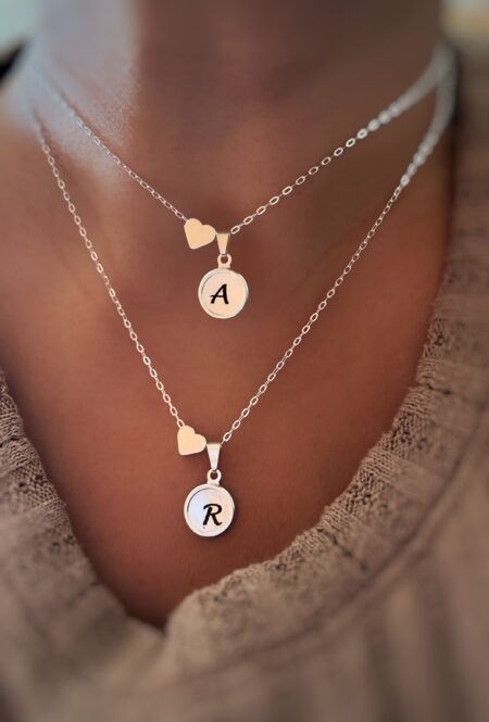 CONJPL000525 COLLAR INICIAL LETRA HEART