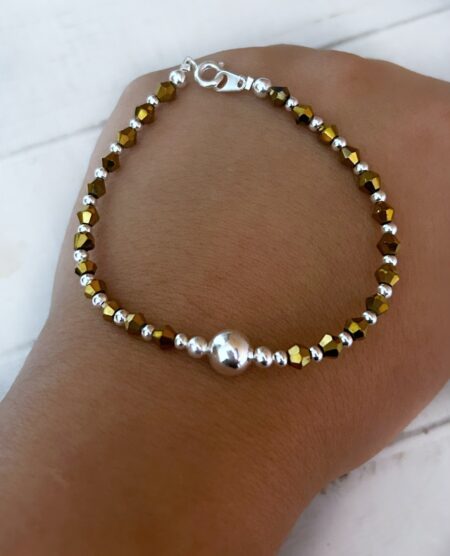 PUPL000580 PULSE CRISTAL BICONO DORADO