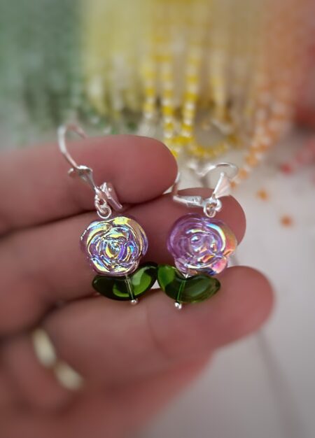 ABPL000530 AROS BRISURAS LILA TORNASOL VIDRIO