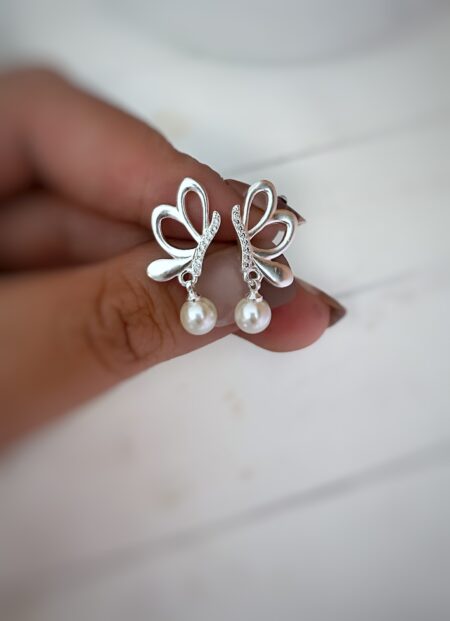 ABPL000541 AROS MEDIA MARIPOSA CON PERLA