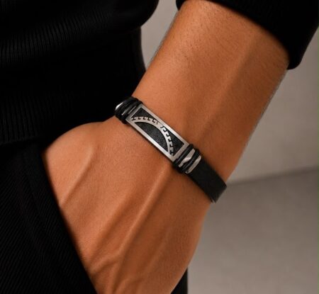 PUQ00010 PULSE HOMBRE ACERO Y CUERINA