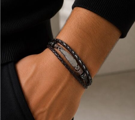 PUQ00016 PULSE ACERO HOMBRE PLUMA Y CUERINA