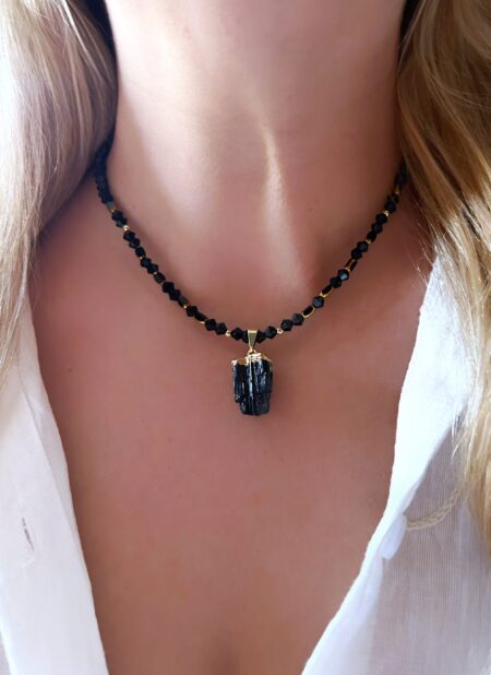 GOLFI000109 COLLAR GOLDFILLED TURMALINA