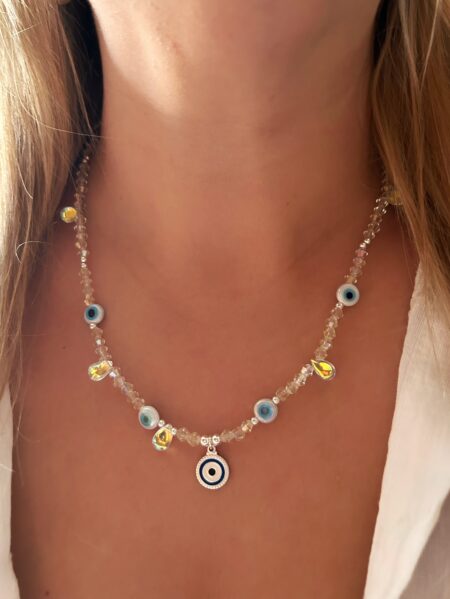 CONJPL000616 COLLAR MIX OJOS TURCOS