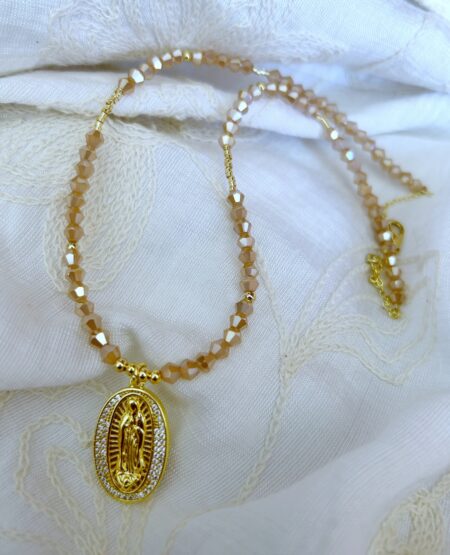 GOLFI000110 COLLAR GOLDFILLED VIRGEN DE GUADALUPE