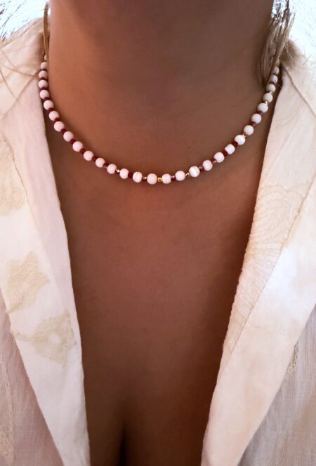 CHOKER OJO DE GATO Y CRISTAL DE ROCA CONJPL000642
