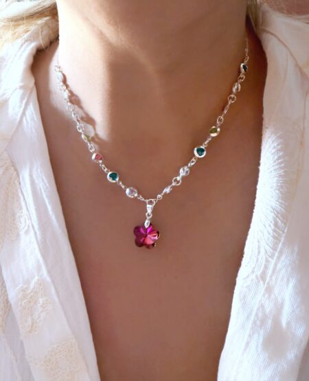GARGANTILLA CRISTAL MULTI COLORES CONJPL000659