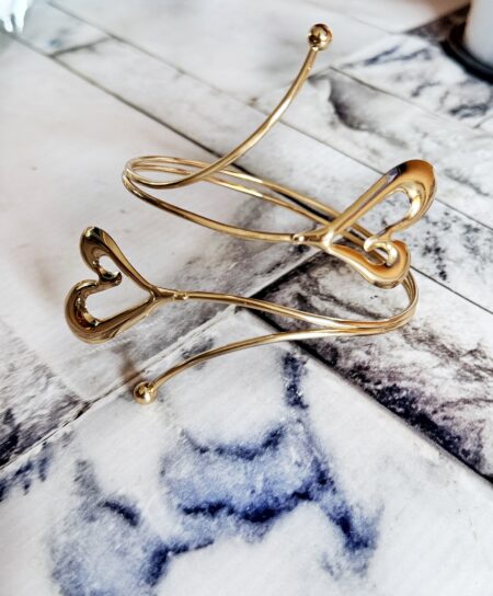 BRAZALETE O CHOKER ACERO DORADO GOLFI000157